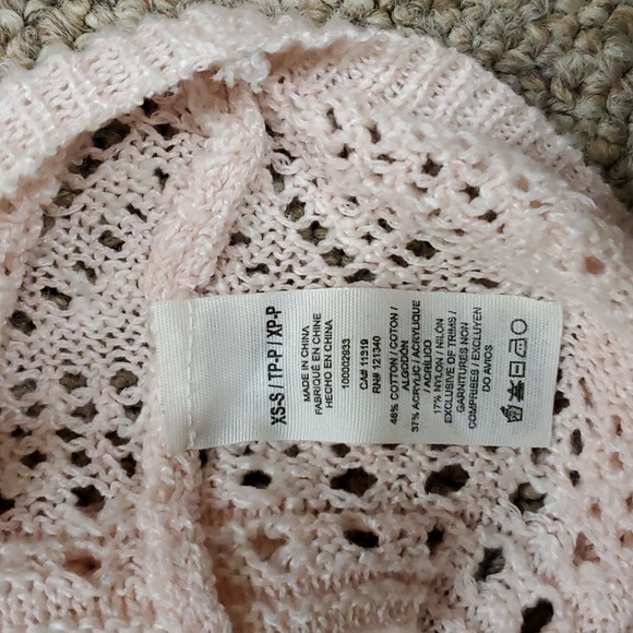 Garage Beautiful Light Pink Sweater Size XS EUC - Picture 4 of 8